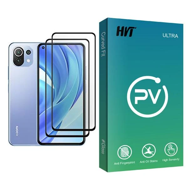 محافظ صفحه نمایش اچ وی تی مدل PV Glass MIX002 مناسب برای گوشی موبایل شیائومی Mi 11 Lite بسته دو عددی