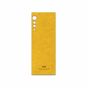 MAHOOT Mustard-Leather Cover Sticker for LG Velvet 5G