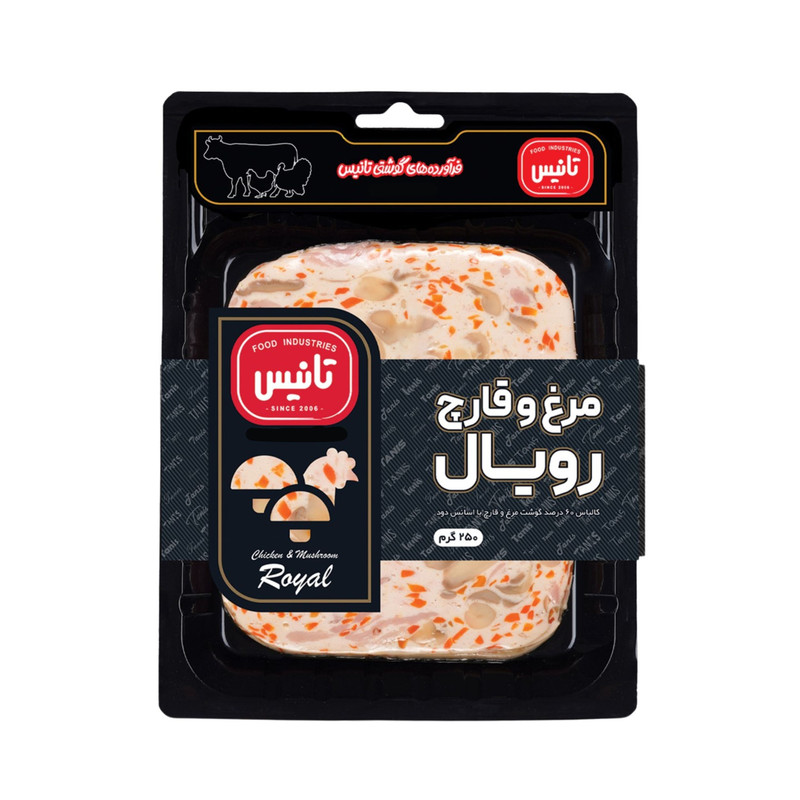 کالباس مرغ و قارچ رویال تانیس - 250 گرم