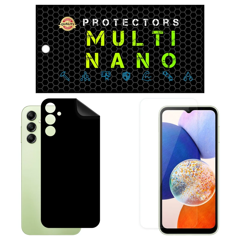 محافظ صفحه نمایش مولتی نانو مدل X-SFM مناسب برای گوشی موبایل سامسونگ Galaxy A14 به همراه برچسب پوششی