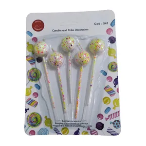 شمع تولد مدل آبنباتی بسته 5 عددی