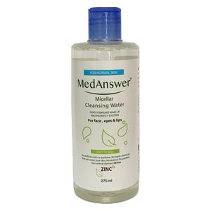 محلول پاک‌کننده آرایش صورت مدانسر مدل میسلار واتر حجم 275 میلی‌لیتر