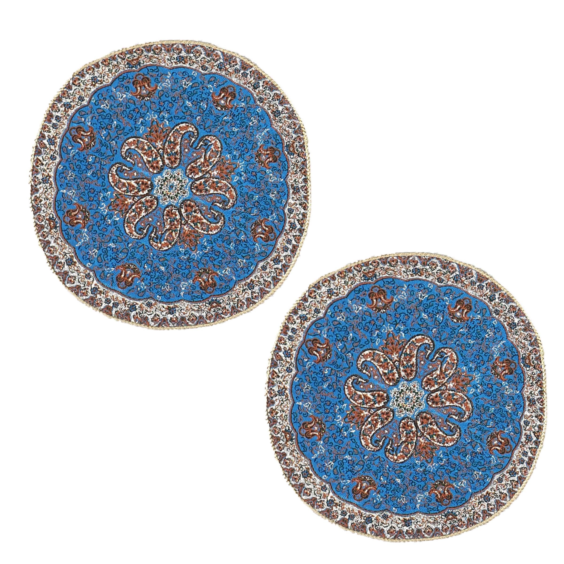رومیزی ترمه مدل نسترن کد ASALI-30 بسته دو عددی