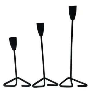 جاشمعی مدل Blacktriangle کد 178 مناسب برای شمع استوانه ای مجموعه 3 عددی