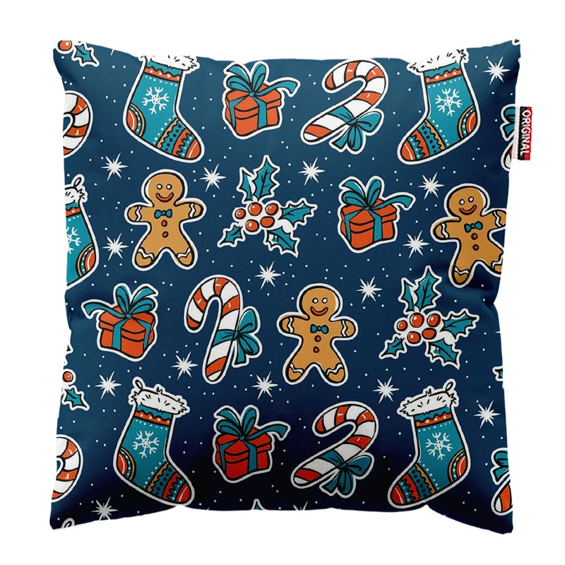 کوسن پاد آفرین طرح کریسمس کد 2710 سایز 30*30 سانتی متر