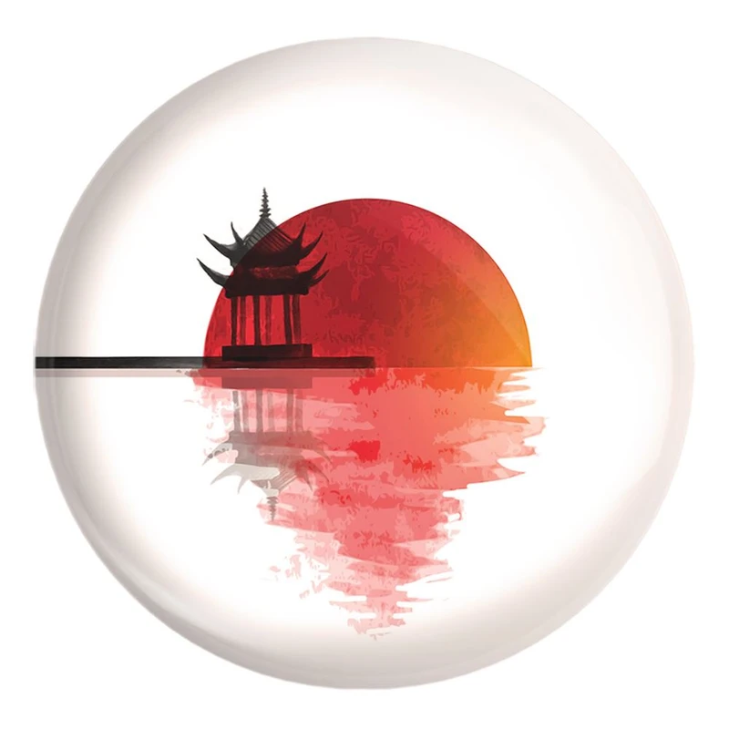 پیکسل خندالو طرح پرچم ژاپن کد 20643 مدل بزرگ