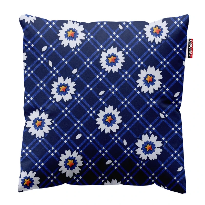 کوسن پاد آفرین طرح گل کد 5062 سایز 30*30 سانتی متر