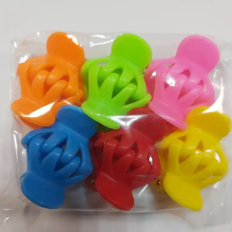 کلیپس مو زنانه مدل کوچک مجموعه ۱۲ عددی