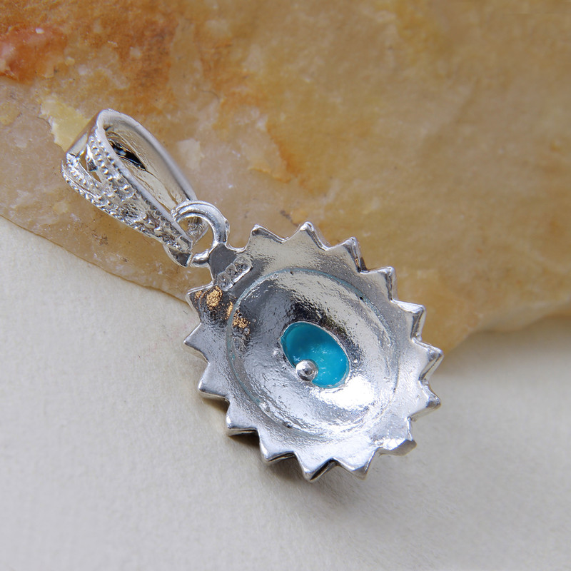 آویز گردنبند نقره زنانه بازرگانی میلادی کد PK_052