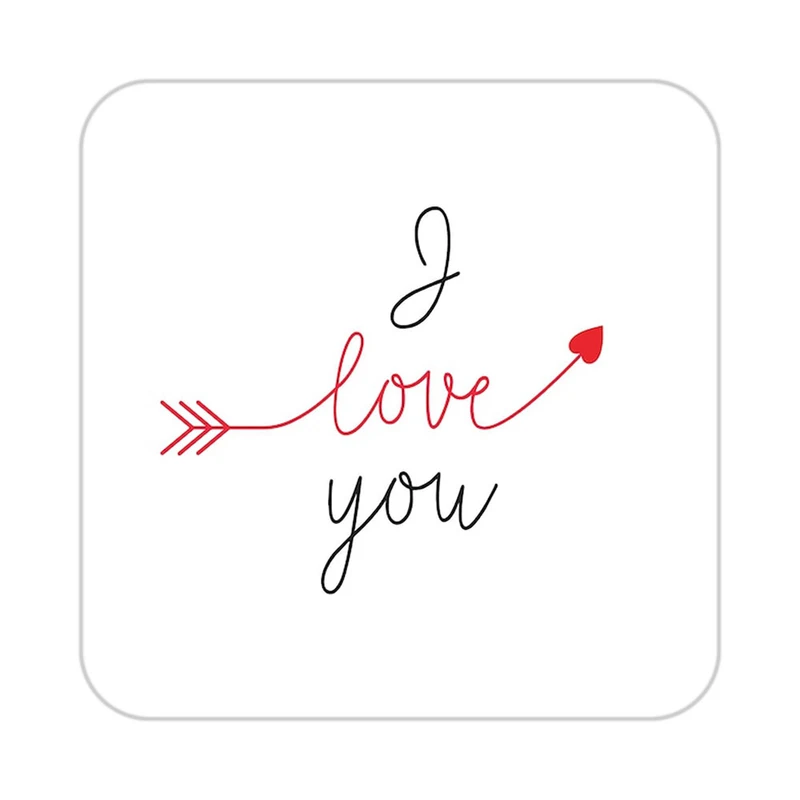 زیر لیوانی کاکتی طرح عاشقانه مدل mp40440