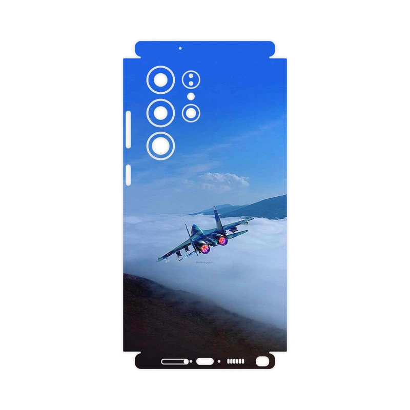 برچسب پوششی ماهوت مدل Fighter plane Su27-FullSkin مناسب برای گوشی موبایل سامسونگ Galaxy S23 Ultra