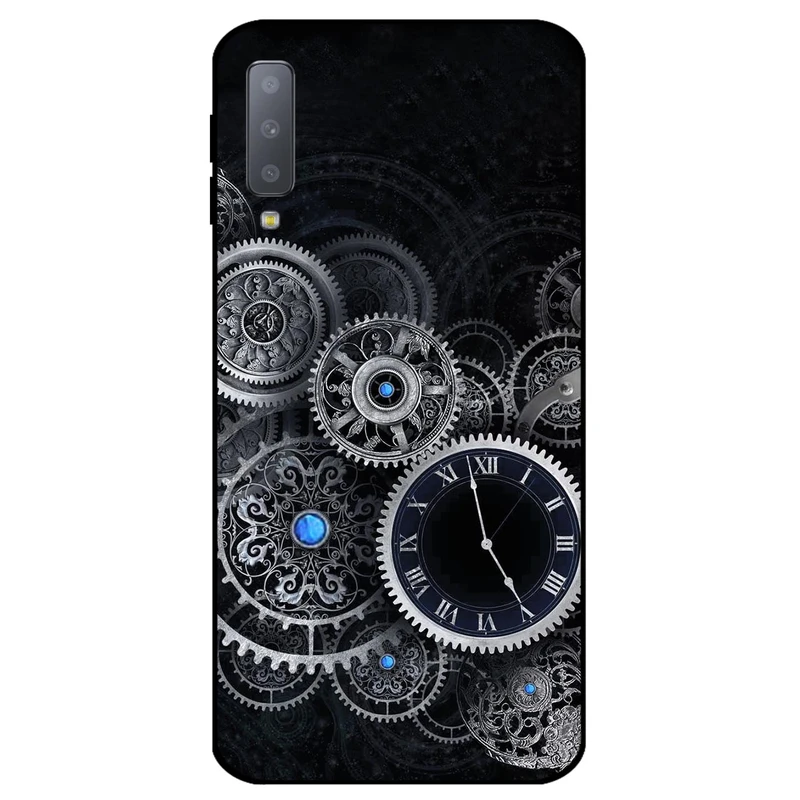 کاور مگافون طرح ساعت مدل 8161 مناسب برای گوشی موبایل سامسونگ Galaxy A7 2018 / A750      