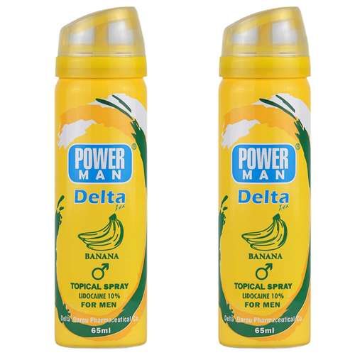 اسپری تاخیری دلتا دارو مدل موز حجم 65 میلی لیتر مجموعه 2 عددی