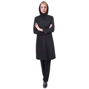 مانتو و شلوار زنانه اداری یقه ایستاده بانتودوزی کد 532