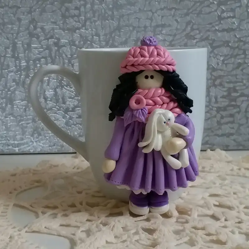 ماگ مدل دختر عروسکی L998