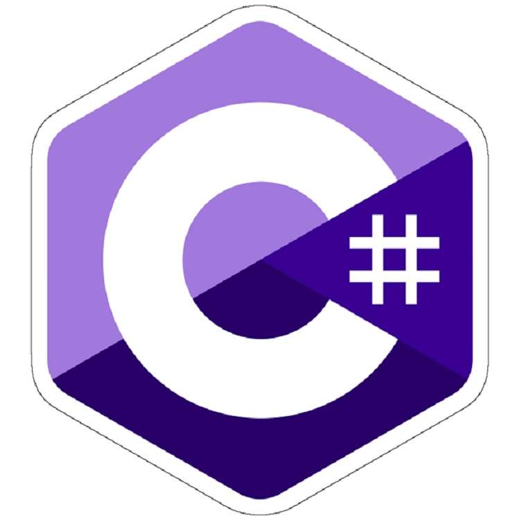 استیکر مدل C Sharp Icon - Dark Mode