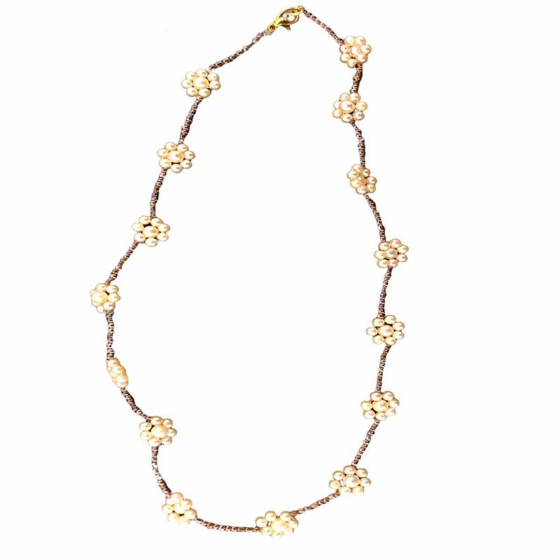 نیم ست دخترانه مدل ملیله منجوق گل کد 35665