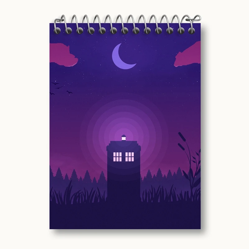 دفتر یادداشت 50 برگ خندالو مدل سریال داکتر هو Doctor Who کد 29754