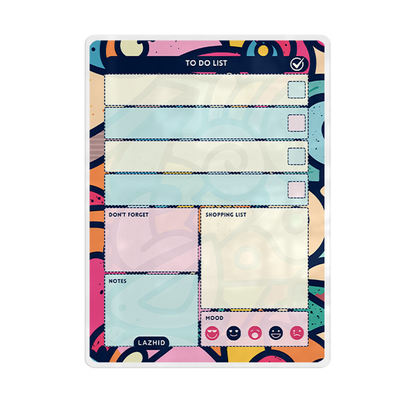 تخته وایت برد لاژید مدل پلنر برنامه ریزی کد ToDO03 سایز 20*30 سانتی متر