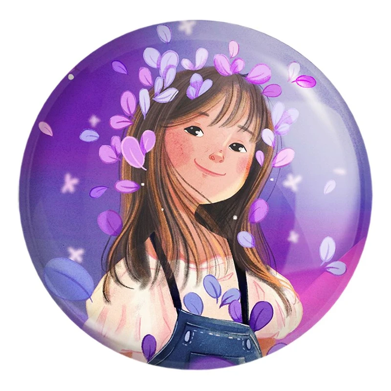 پیکسل خندالو طرح دخترانه فانتزی کد 25715 مدل بزرگ