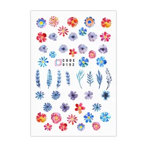 برچسب لنز ناخن مدل گل کد192