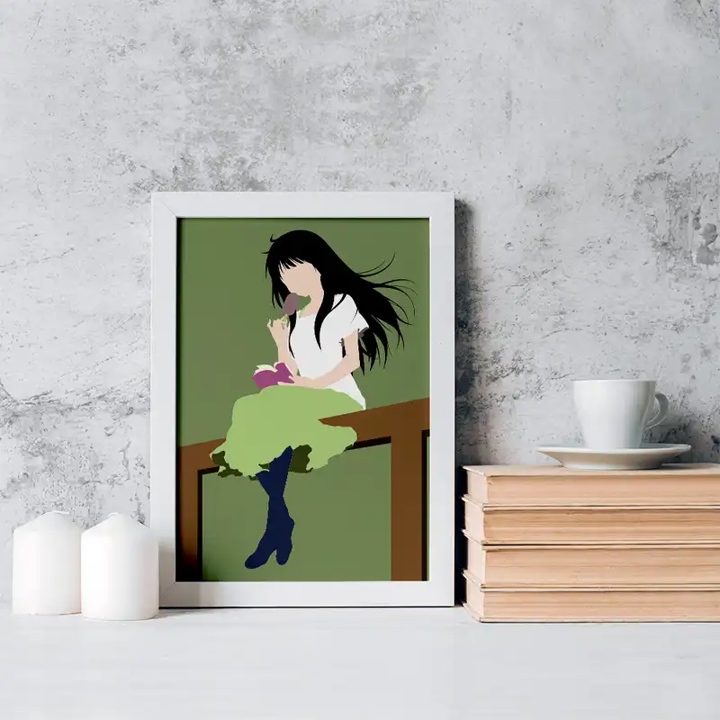 تابلو خندالو مدل چیتاندا انیمه هیوکا Hyouka کد 17083