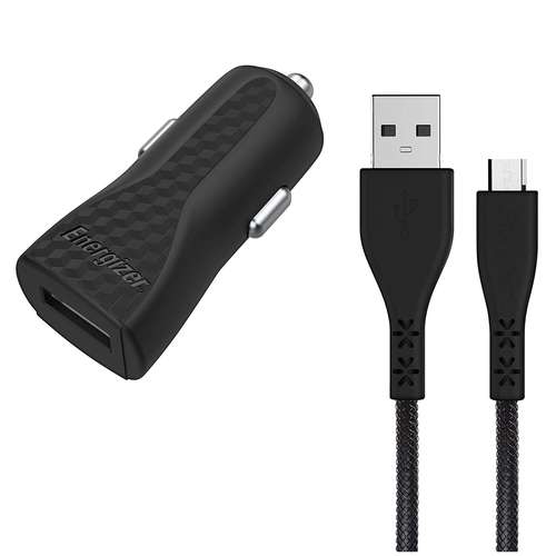 شارژر فندکی انرجایزر مدل DC1ALMCM به همراه کابل تبدیل microUSB