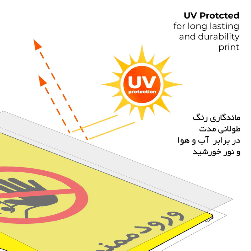 برچسب ایمنی مستر راد طرح ورود ممنوع مدل HSE-OSHA-0857