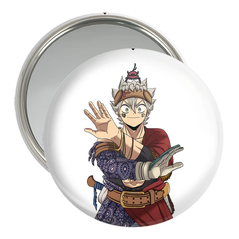 آینه جیبی خندالو مدل آستا انیمه بلک کلاور Black Clover  کد 10254