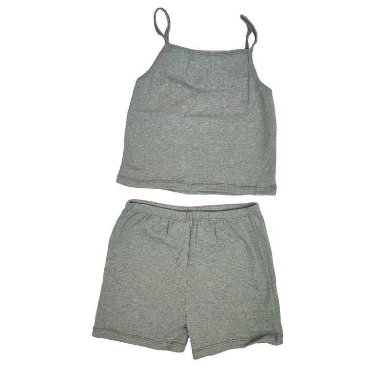 ست تاپ و شلوارک زنانه مدل کبریتی 01