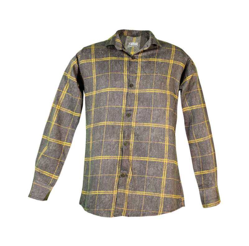 پیراهن آستین بلند مردانه مدل چهارخانه آبرنگی کد 102-13