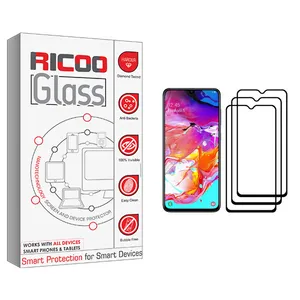 ricoo +HD Screen Protector For Samsung Galaxy A70 Pack Of 3