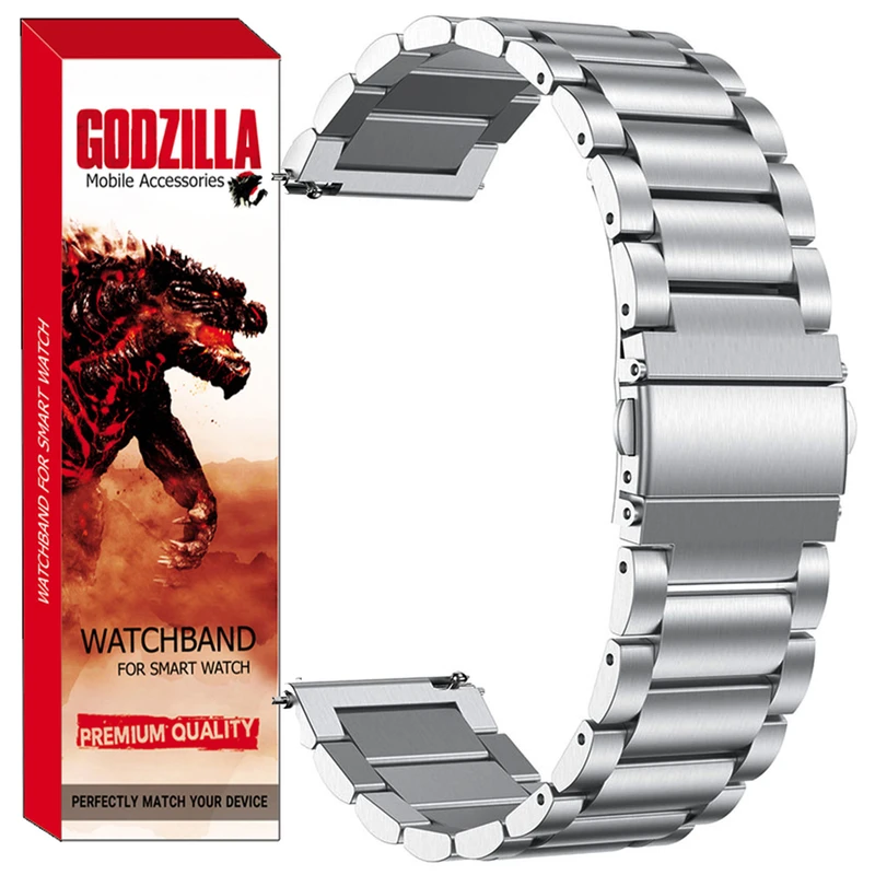 بند گودزیلا مدل 3ROWS مناسب برای ساعت هوشمند آمازفیت POP 3R