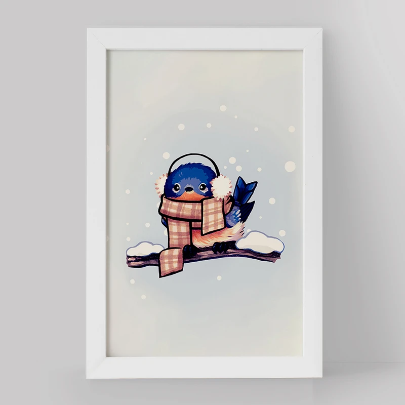 تابلو خندالو مدل گنجشک حیوانات بامزه کد 21060