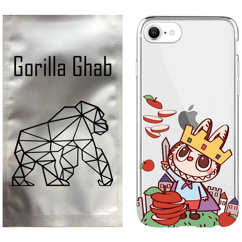 کاور گوریلا قاب مدل CLG کد 115 طرح لبوبو مناسب برای گوشی موبایل اپل iPhone 7 / 8 / SE 2022