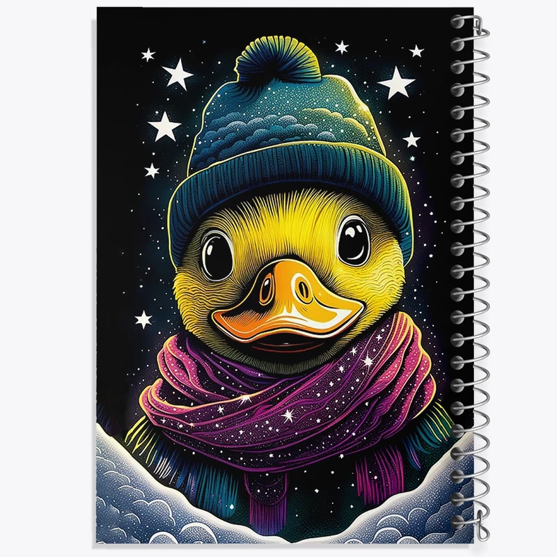 دفتر مشق 50 برگ خندالو طرح جوجه اردک کد F2866