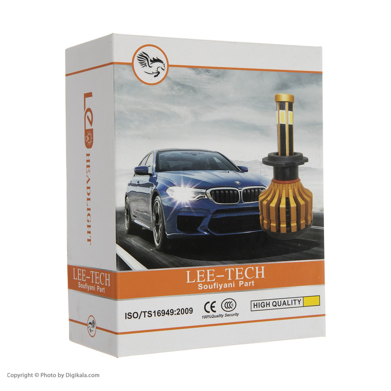 لامپ هدلایت خودرو لی تک مدل H7 بسته دو عددی