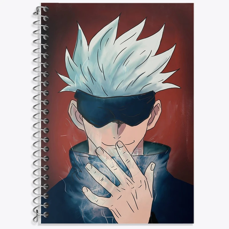 دفتر لغت 50 برگ خندالو طرح گوجو ساتورو انیمه جوجوتسو کایزن کد F1574