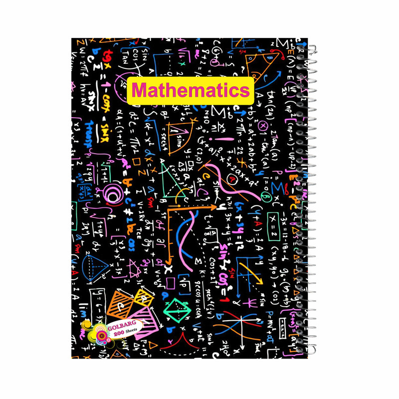 دفتر مشق 200 برگ گلبرگ مدل ریاضیات کد 500064