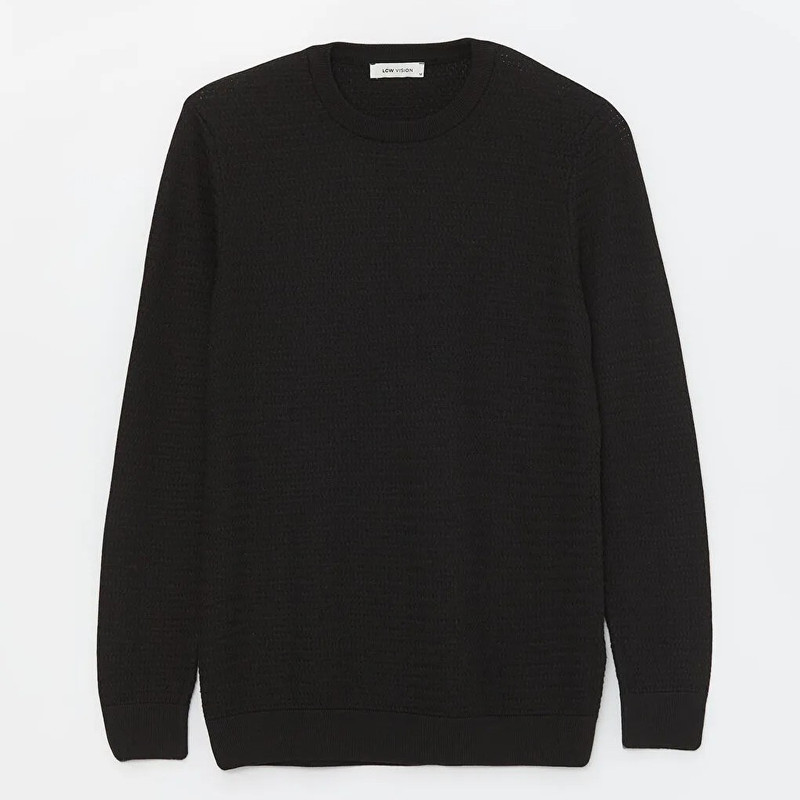 پلیور یقه گرد مردانه ال سی وایکیکی مدل تریکو ول سافت