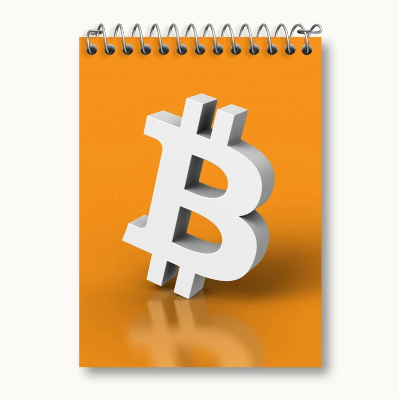 دفتر یادداشت 50 برگ خندالو مدل ارز دیجیتال بیت کوین کد 10874