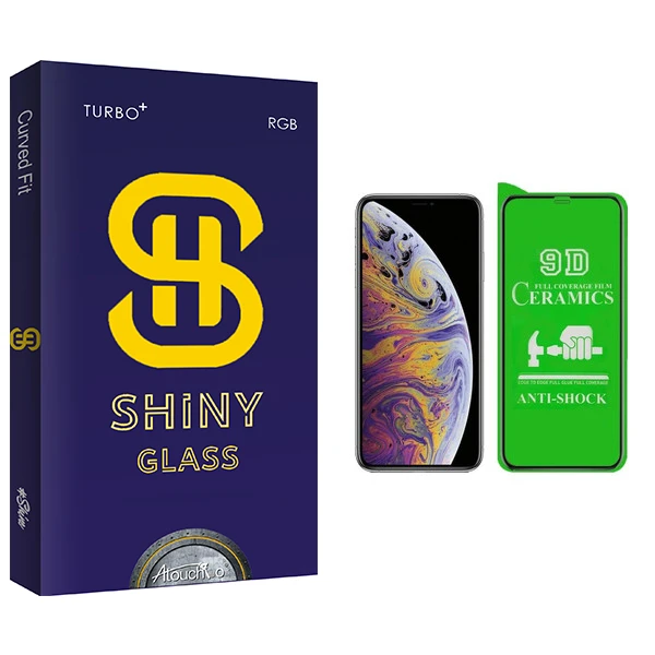 محافظ صفحه نمایش سرامیکی آتوچبو مدل Shiny Glass مناسب برای گوشی موبایل اپل IPHONE XS MAX/11PRO MAX