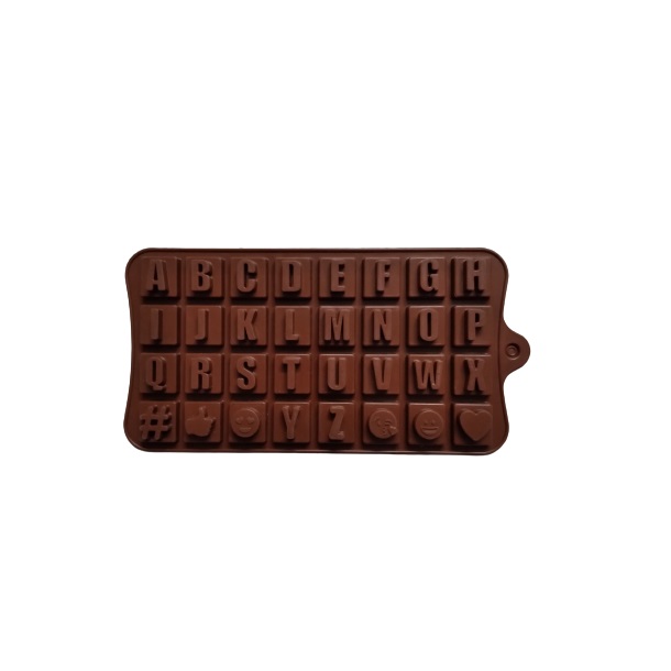قالب شکلات مدل حروف انگلیسی و استیکر