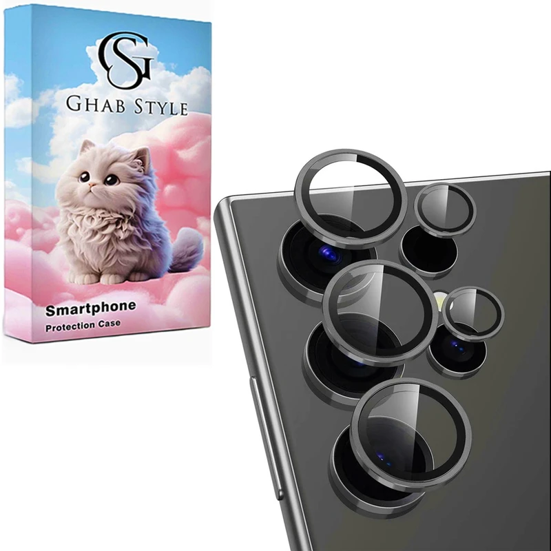 محافظ لنز دوربین فلزی مدل  استایل  مناسب برای گوشی موبایل موبایل سامسونگ Galaxy S24 Ultra