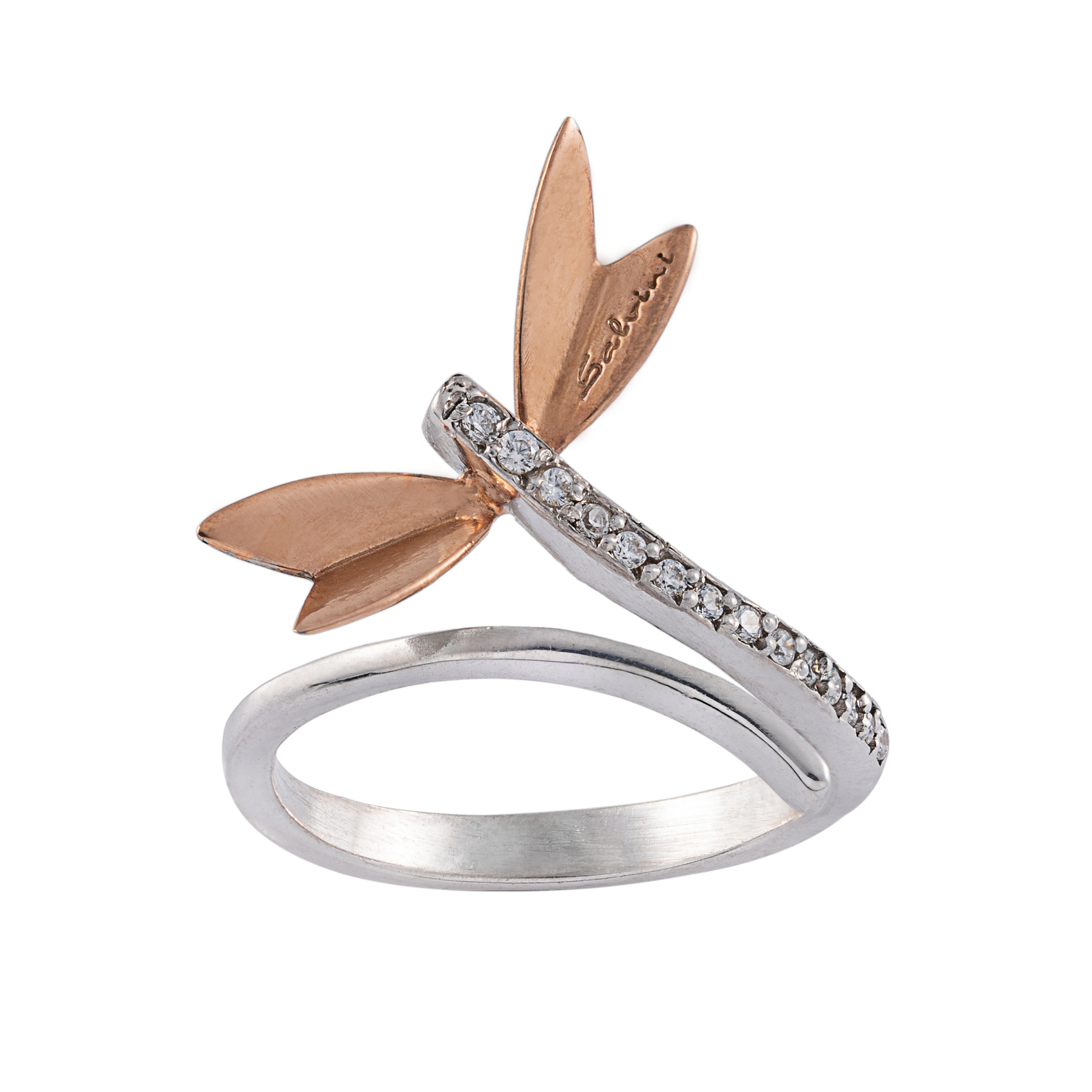 انگشتر طلا 18 عیار زنانه جواهری سون مدل 0039