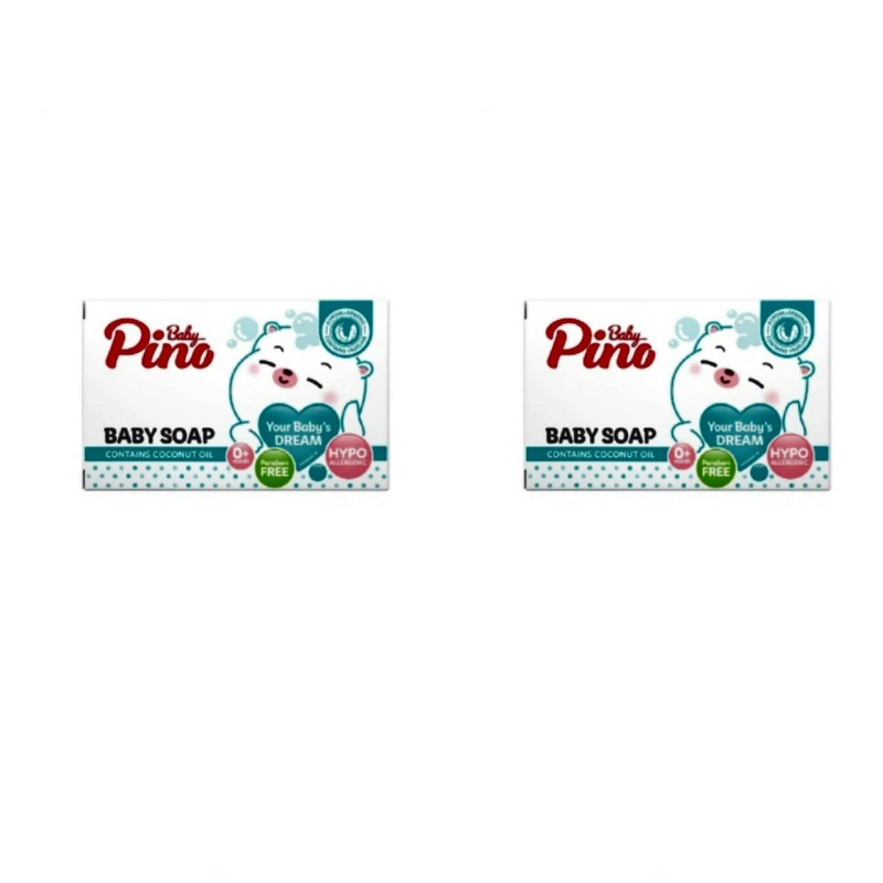 صابون کودک پینو بیبی مدل Ha حجم 100 گرم بسته 2 عددی