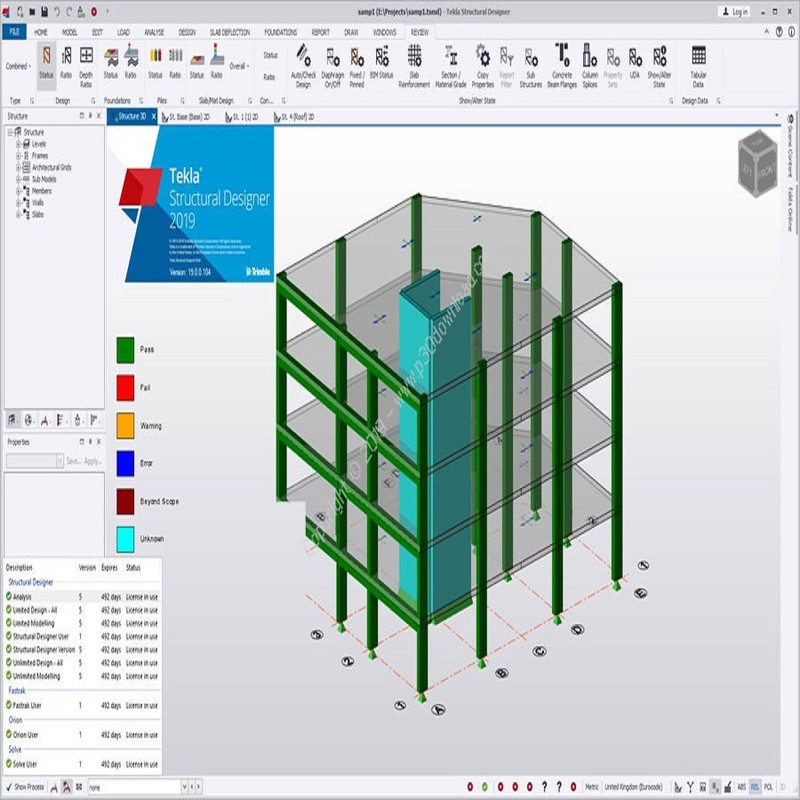 مجموعه نرم افزار tekla structure نشر پرنیان