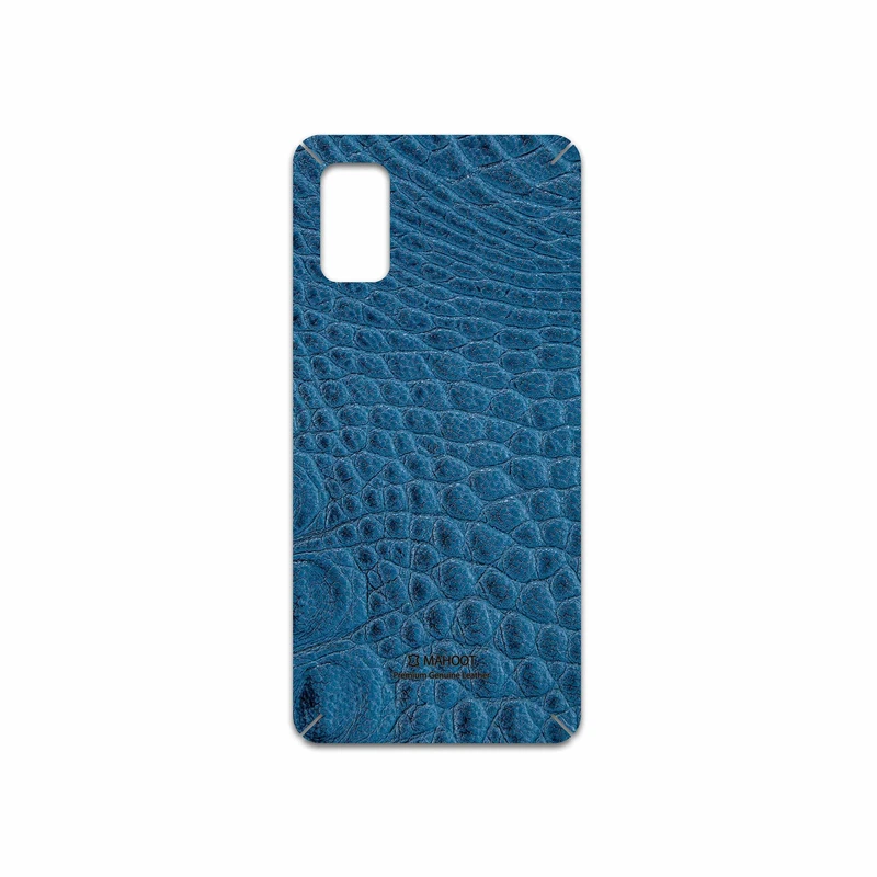 برچسب پوششی ماهوت مدل Blue-Crocodile-Leather مناسب برای گوشی موبایل سامسونگ Galaxy A41