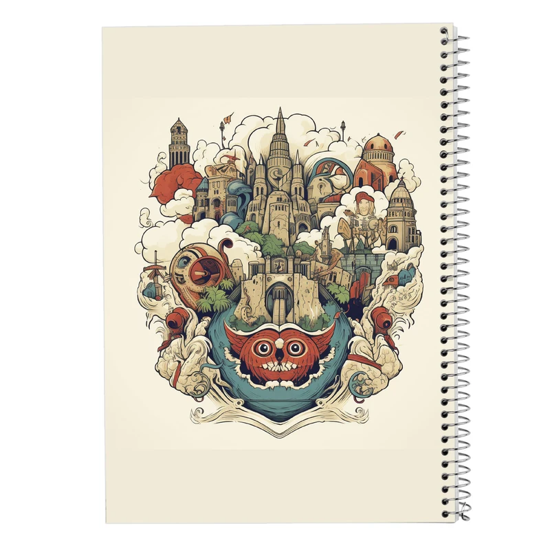 دفتر نقاشی 50 برگ مدوپد مدل Ghibli کد DF2540