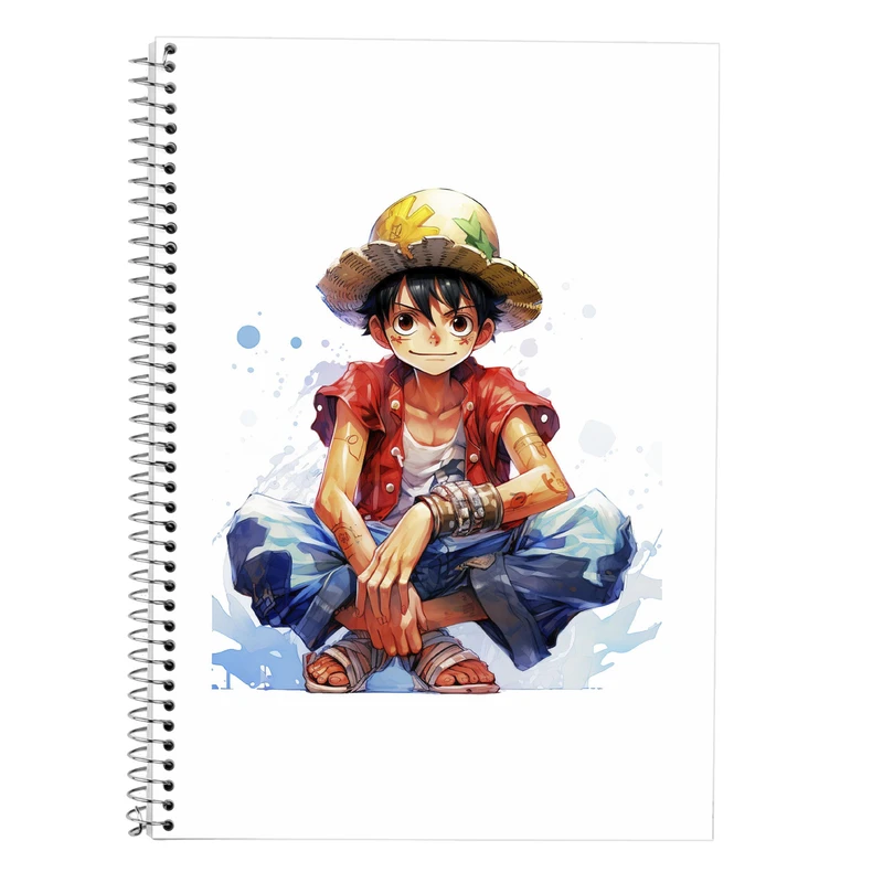 دفتر زبان 50 برگ مدوپد مدل سه خط طرح وان پیس One Piece کد DF11691